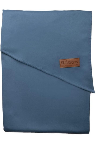 SHABANY chusta kółkowa do noszenia dziecka BAWEŁNA ORGANICZNA niebieska, 100% bawełna organiczna, 3-15 kg