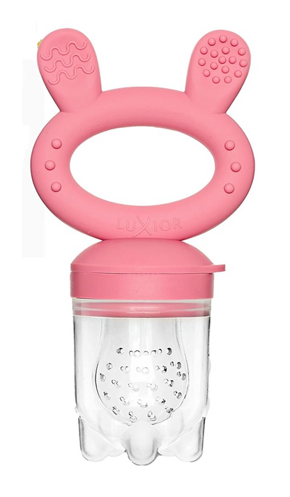 LUXIOR anneau de dentition distributeur de fruits pour enfants 3 embouts 3-24 mois
