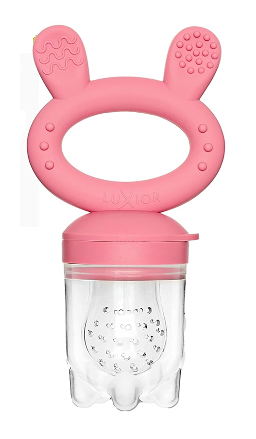 LUXIOR anneau de dentition distributeur de fruits pour enfants 3 embouts 3-24 mois