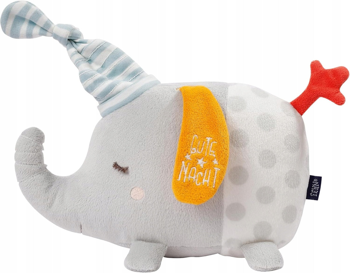 FEHN doudou avec veilleuse 4 couleurs et broderie lumineuse ÉLÉPHANT