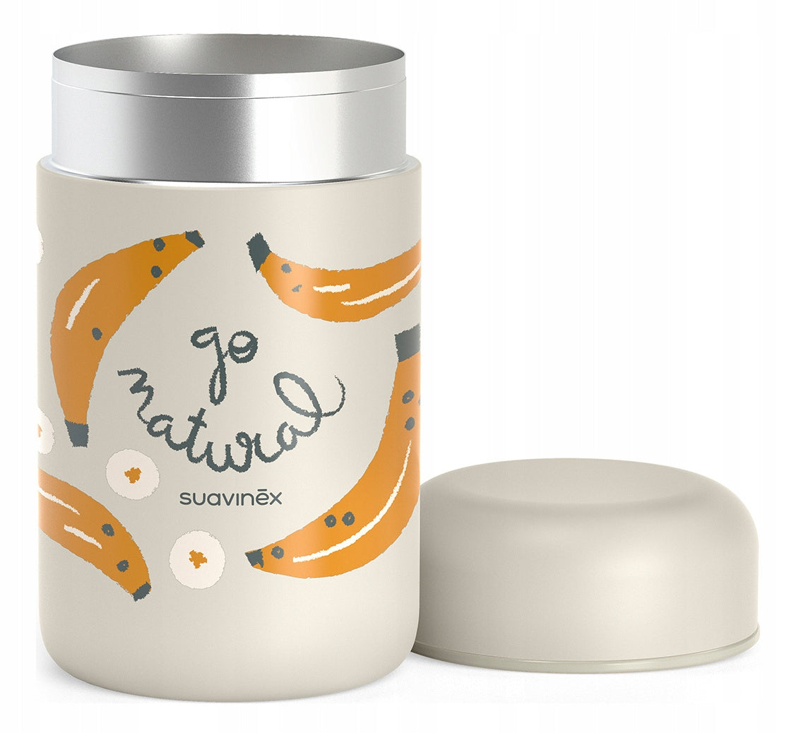 SUAVINEX Go Natural stainless steel food thermos 400 ml