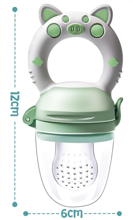 KAIYINGXIN gryzak podajnik na owoce dla dzieci 3-24 m 2 sztuki 2 ustniki
