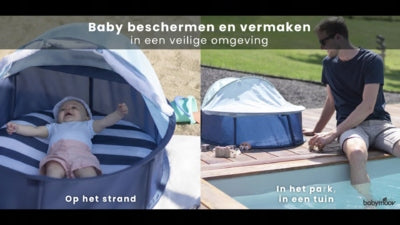 BABYMOOV BABYNI 2w1 namiot plażowy KOJEC osłona UPF50+ do ochrony dziecka na plaży i w ogrodzie