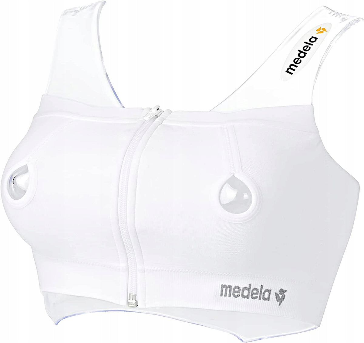MEDELA gorset do laktatora EASY EXPRESSION M, biały, do wygodnego odciągania pokarmu bez użycia rąk