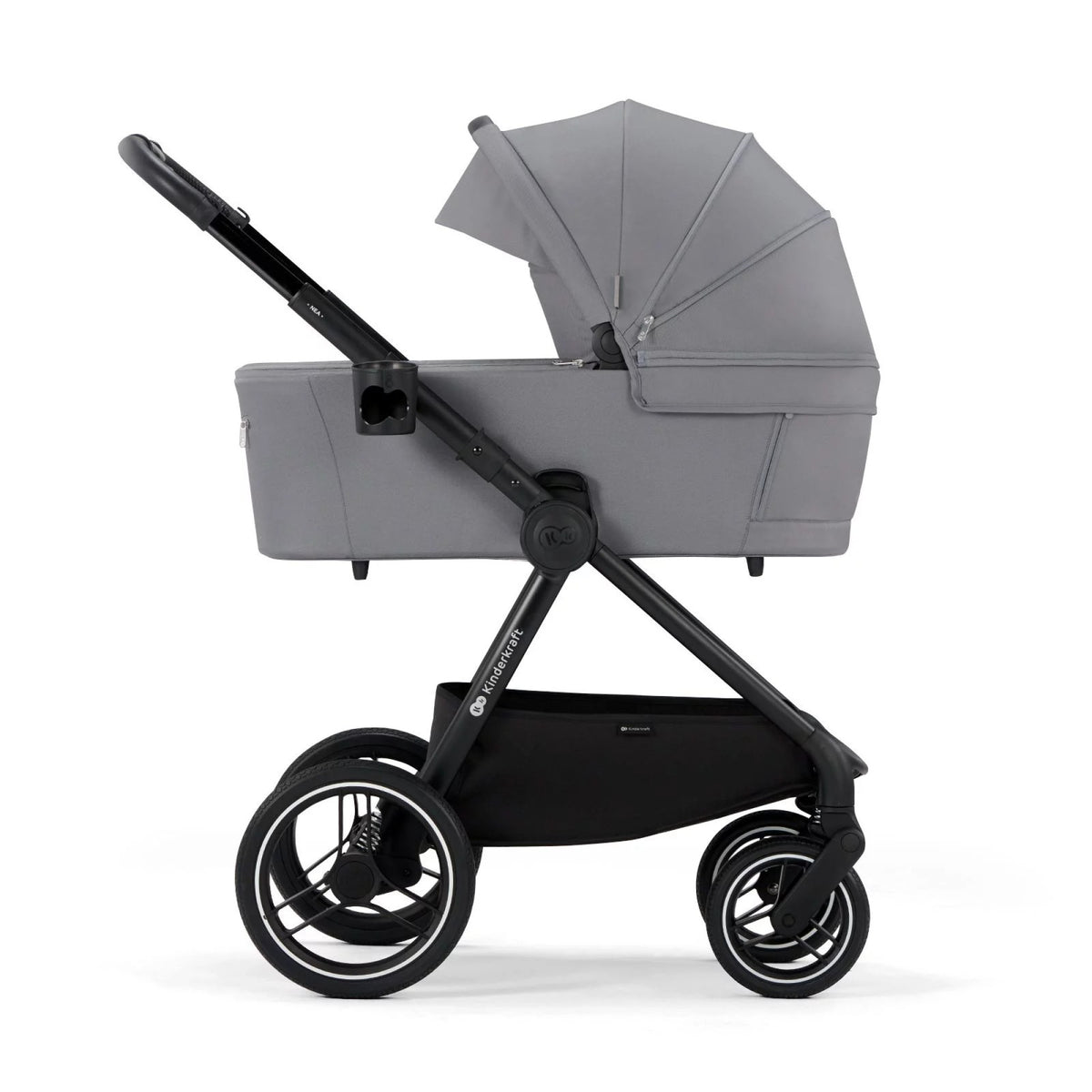 KINDERKRAFT gondola do wózka NEA UPF50+ kompaktowa – PLATINIUM GREY – zdjęcie 4