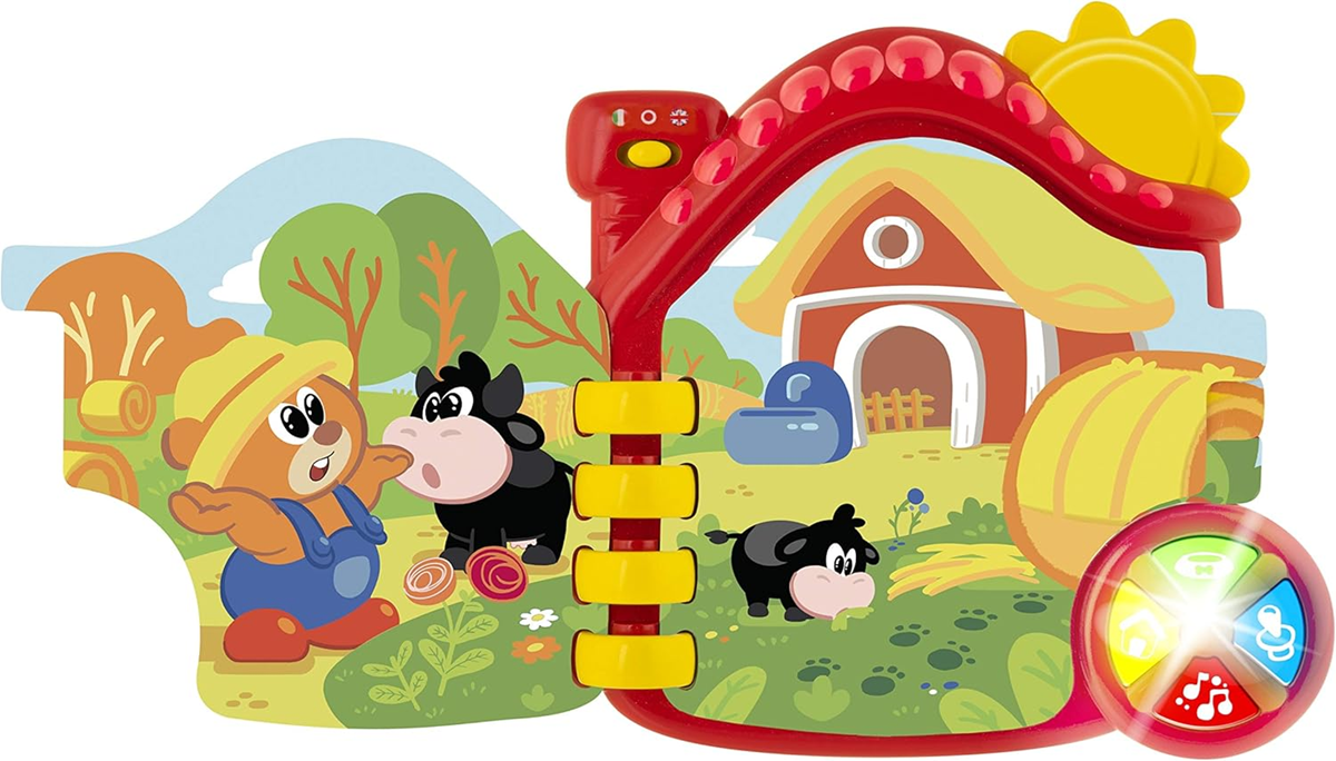 CHICCO Elektronisches Lernbuch „Bauernhof“ ENGLISCHE und ITALIENISCHE SPRACHE – Produktfoto 3