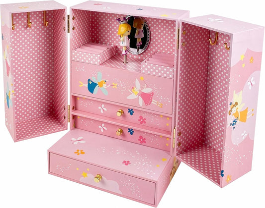 TROUSSELIER Boîte à musique princesse 13x25 cm avec boîte à musique Mozart - Menuet