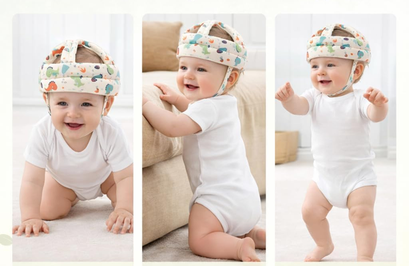 GAGAGIGO casque de protection pour l’apprentissage de la marche 6-20 m 40-52 cm DRAGONS
