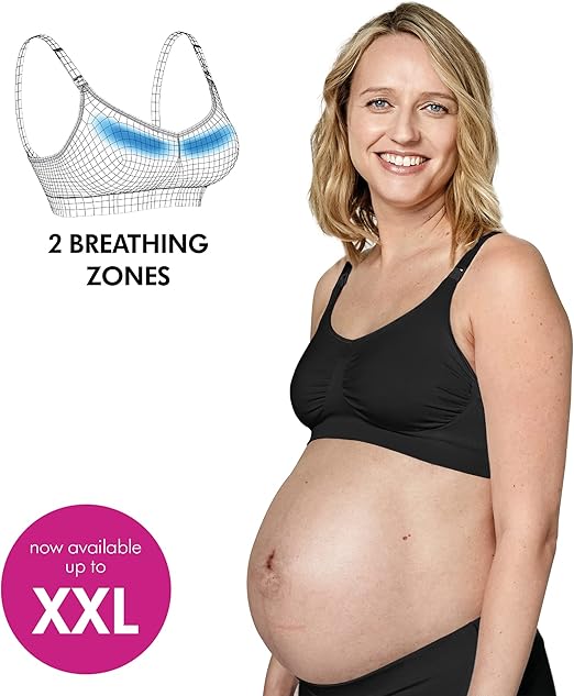 MEDELA KEEP COOL ULTRA biustonosz do karmienia bezszwowy M czarny, oddychający i wygodny