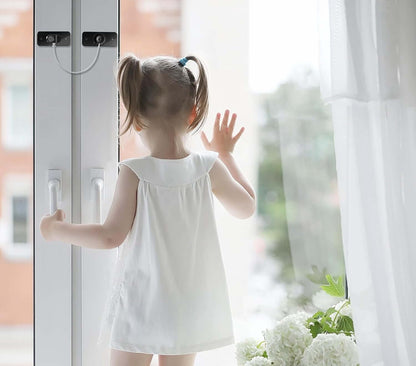 CHILD SAFETY LOCK steel child safety lock for cabinets and drawers x1