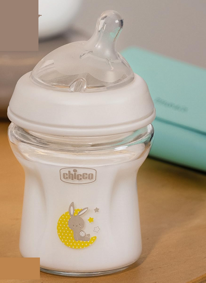 CHICCO NaturalFeeling BOUTEILLE en verre 150 ml 0+ débit lent