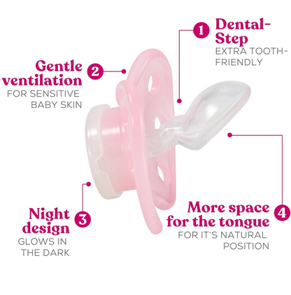 DENTISTAR uklidňující silikonový dudlík 2x 6-14 měsíců