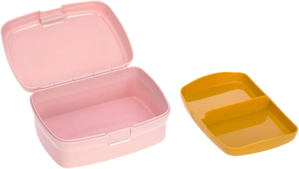 LÄSSIG uzsonnás doboz kivehető snack tálcával 460 ml TIPI