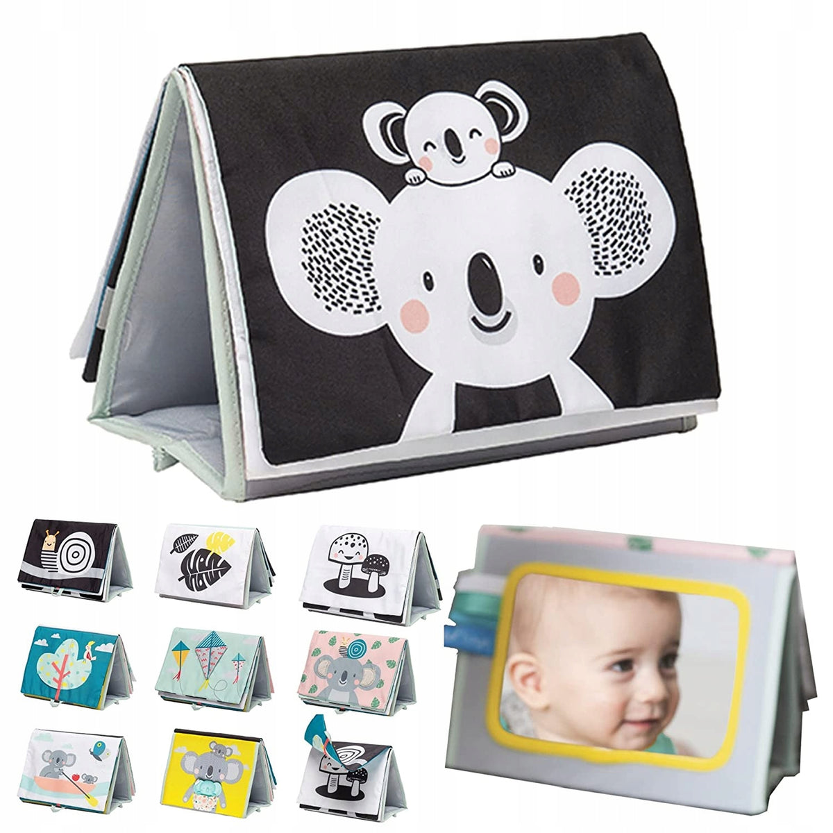 TAF TOYS książka sensoryczna kontrastowa LUSTERKO