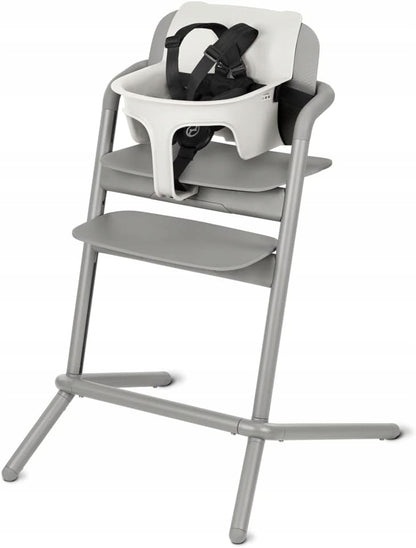 CYBEX GOLD Lemo Baby Set2 ogranicznik do krzesełka, biały zestaw dziecięcy do krzesła do karmienia z 5-punktową uprzężą