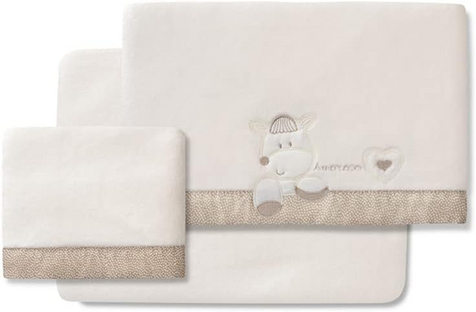 INTERBABY ensemble de literie polaire 3 pièces.