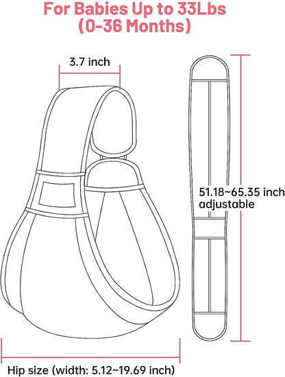 MUMGAROO Babytrage PAS Tragetuch bis 15 kg – Produktfoto 4