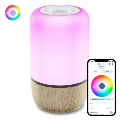 MAXI-COSI Soothe lampka nocna LED z głośnikiem aplikacja Connected Home