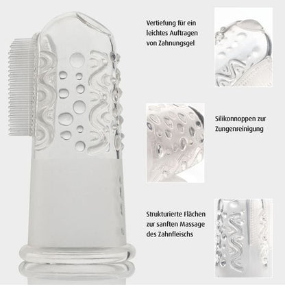 Reer brosse à dents en silicone à doigt pour l’hygiène buccale