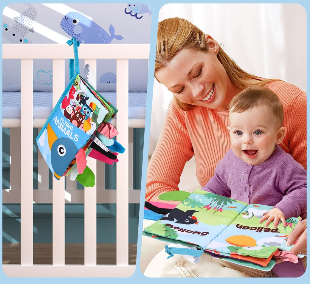 ZAWAER Flying Animals livre sensoriel SUSPENSION 12,5 x 22 cm