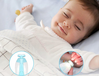 BK elektryczny pilnik do paznokci z lampką LED dla dzieci i dorosłych