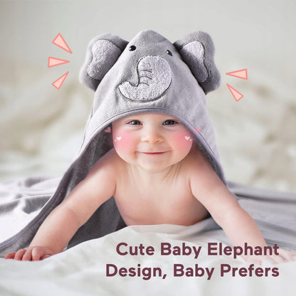 MOMCOZY Kapuzenhandtuch x2 76x76 +6 24x24 Waschlappen – Produktfoto 4