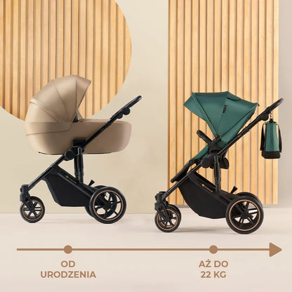 KINDERKRAFT PRIME2 2w1 wózek wielofunkcyjny do 22kg – DARK GREEN – zdjęcie 8