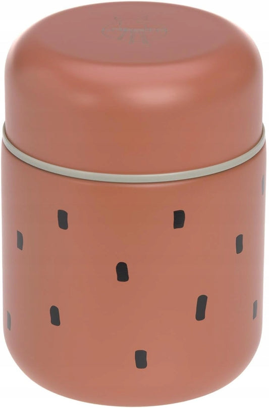 LASSIG Food Jar Happy Prints TERMOS OBIADOWY ze stali nierdzewnej 350 ml "N