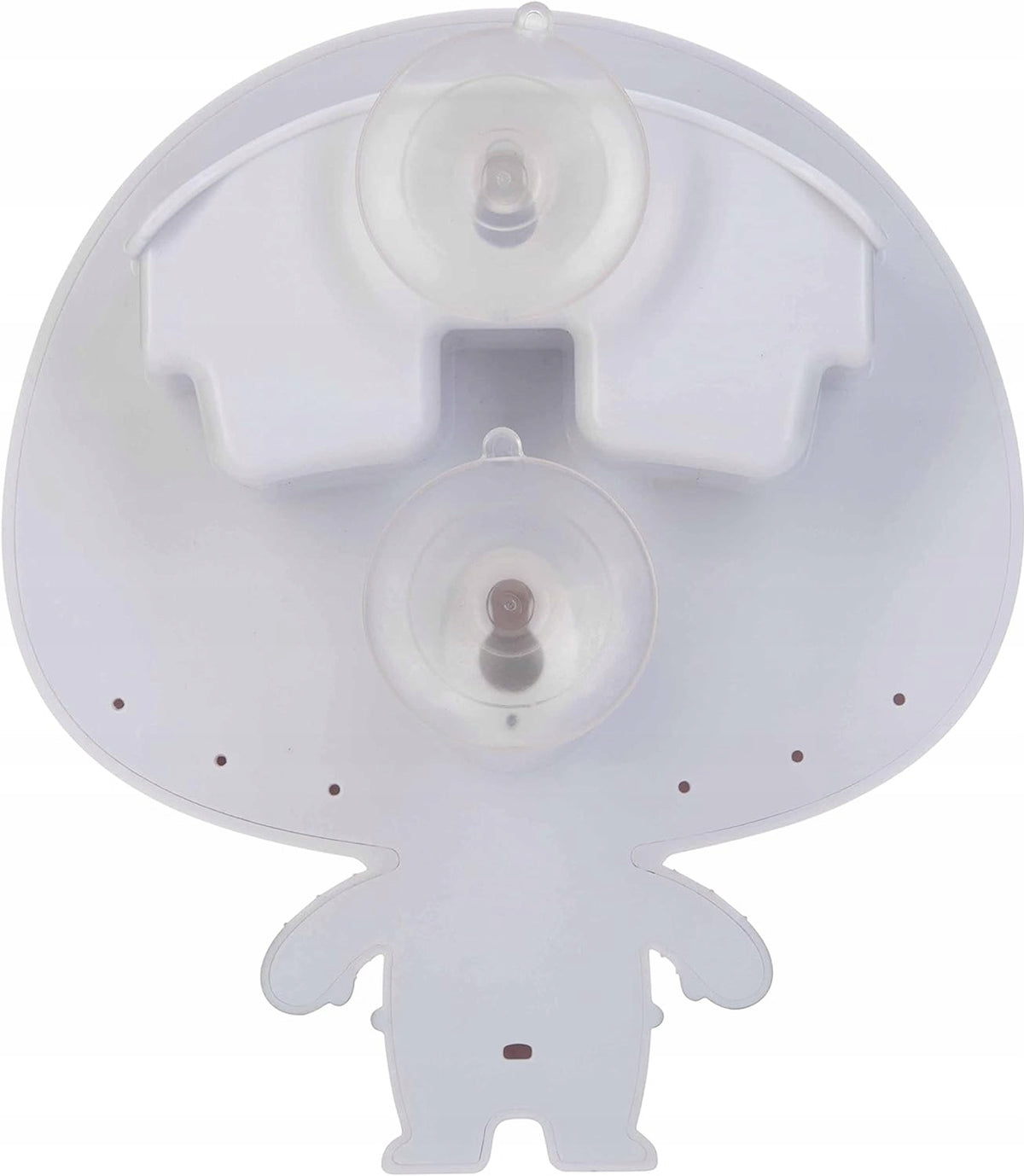 NUBY lusterko z przyssawką + 2 zabawki do kąpieli białe UFO z przyssawkami do wanny i ściany, 12 m+