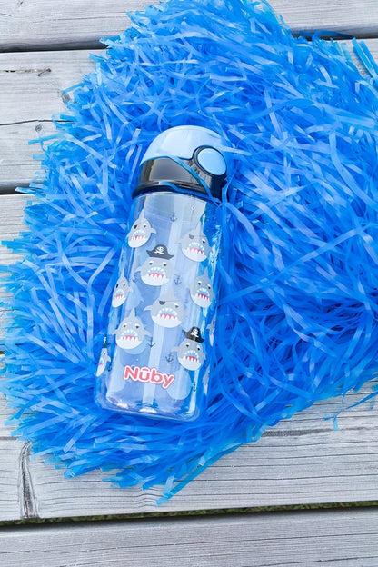 NUBY Straw Cup tritanowy bidon ze słomką 4 l+ 540 ml REKIN