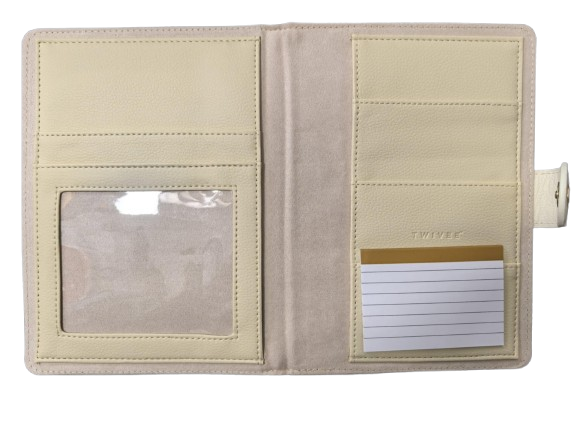 TWIVEE Love étui pour carte de grossesse en simili cuir 15,5 x 21 cm