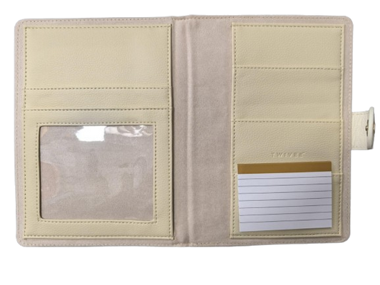 TWIVEE Love étui pour carte de grossesse en simili cuir 15,5 x 21 cm