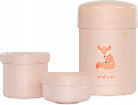 MINILAND Thermetic thermos alimentaire 700 ml + 2 récipients