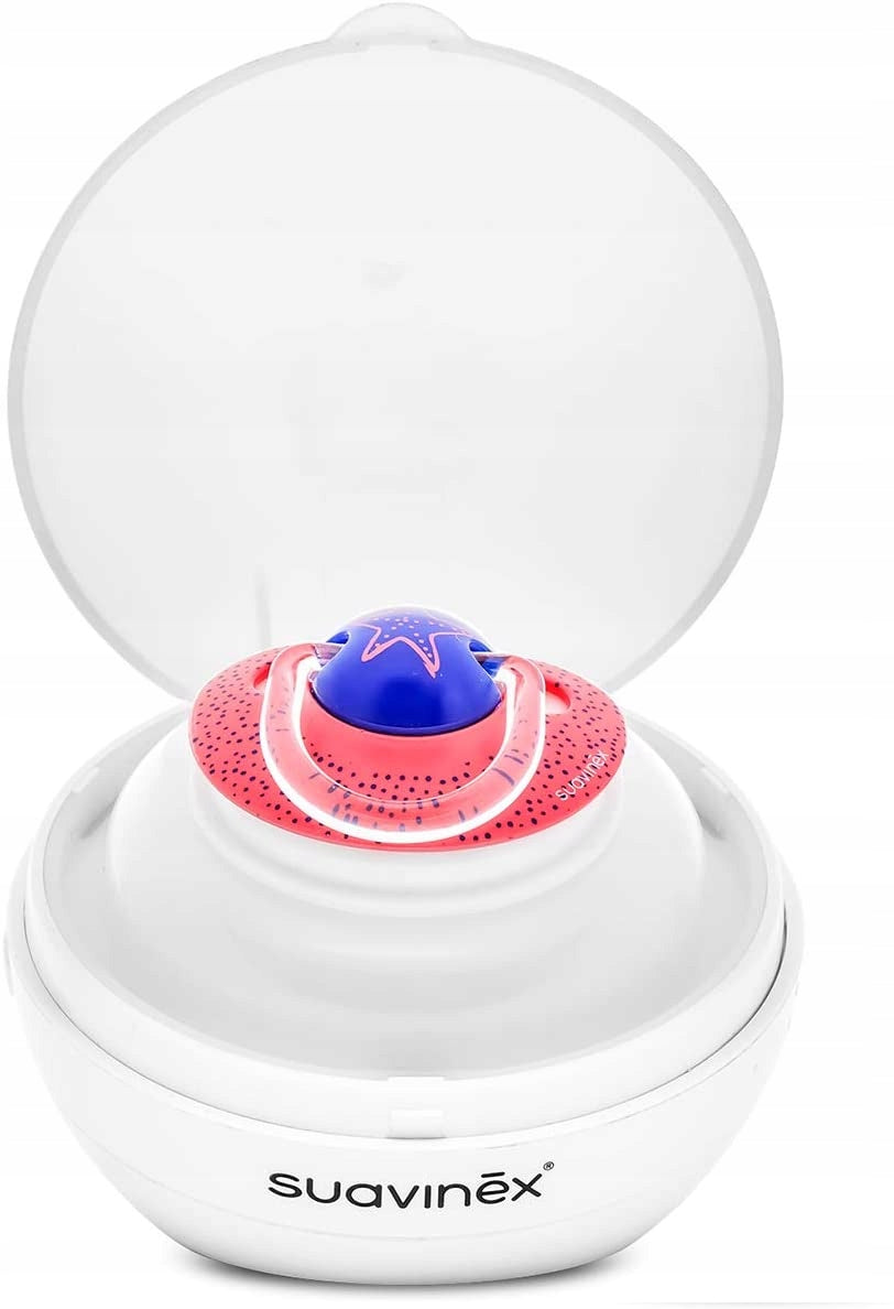 SUAVINEX Duccio STERYLIZATOR smoczków UV 9 cm – biały wymiary ok – zdjęcie 1
