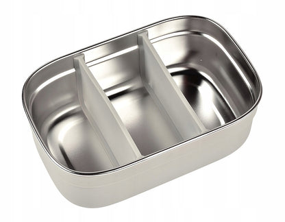 BEABA Lunchbox per colazione acciaio inox 760ml con scomparti