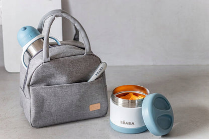 BEABA geïsoleerde thermotas + thermosfles drinkfles lepel