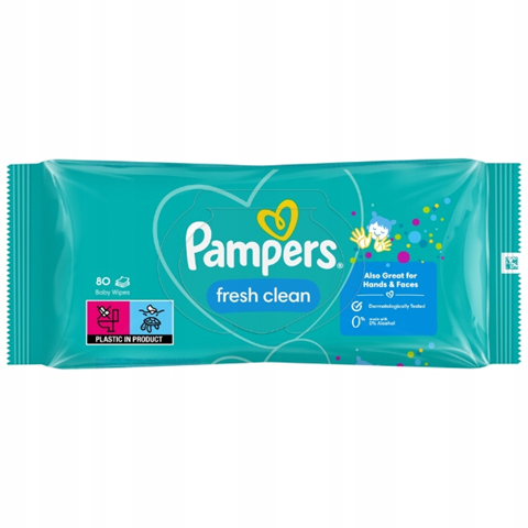 PAMPERS FRESH CLEAN lingettes humides x80