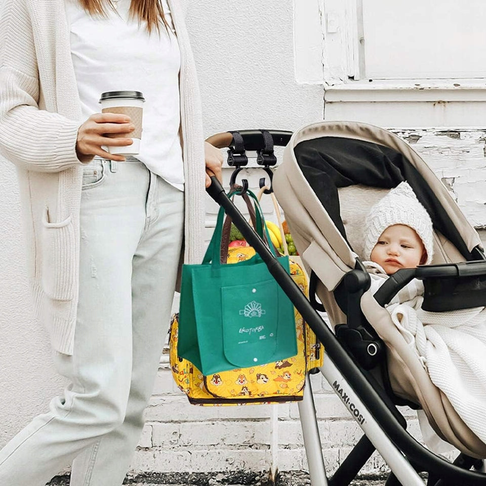 LAOKEAI Befestigungshalterungen für eine Tasche am Kinderwagengestell, 2 Stück – Produktfoto 4