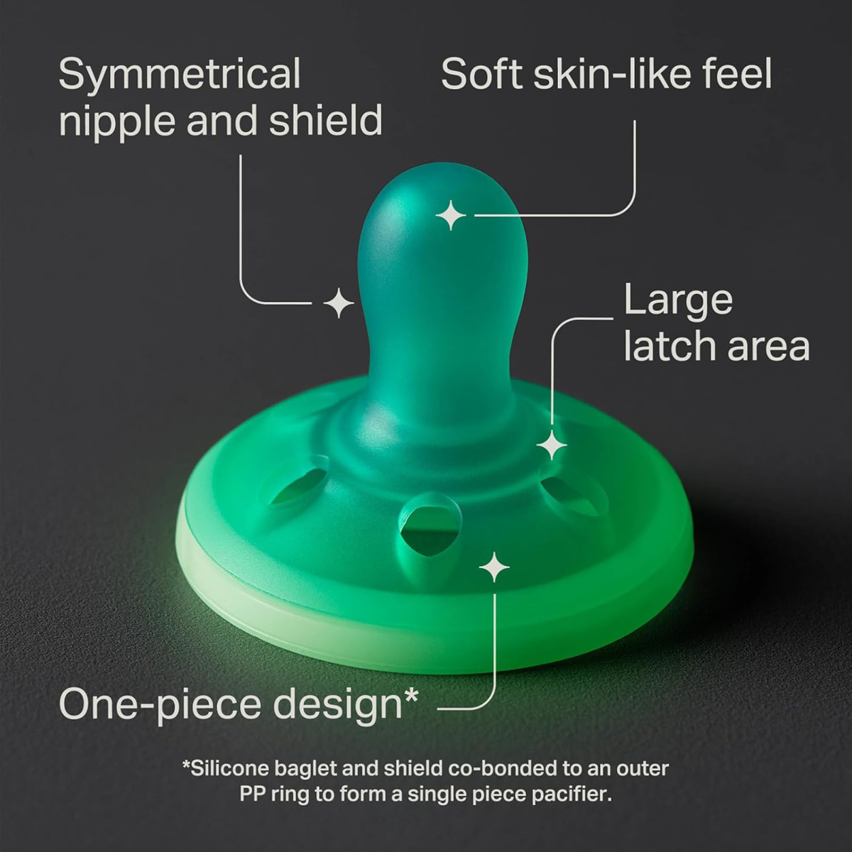 TOMMEE TIPPEE Breast Like sucette apaisante x4 0-6mois LUMINEUSE