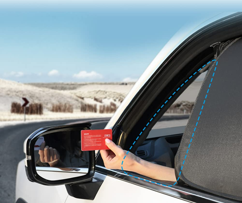 URAQT pare-soleil pour vitres latérales de voiture, lot de 4