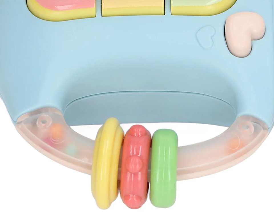 BAMBEBE Geräusche, Lichter + Silikon-Beißring und Rassel ENGLISCH – Produktfoto 3
