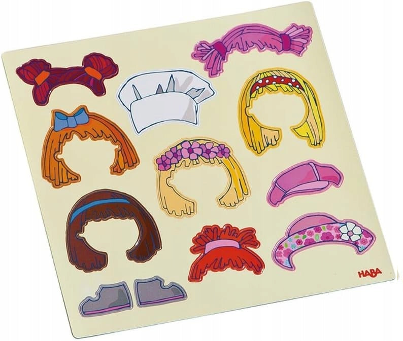 HABA Dress Lilli Magnetic Puzzle, 4 Backgrounds, 54 Magnets – Product Image 7