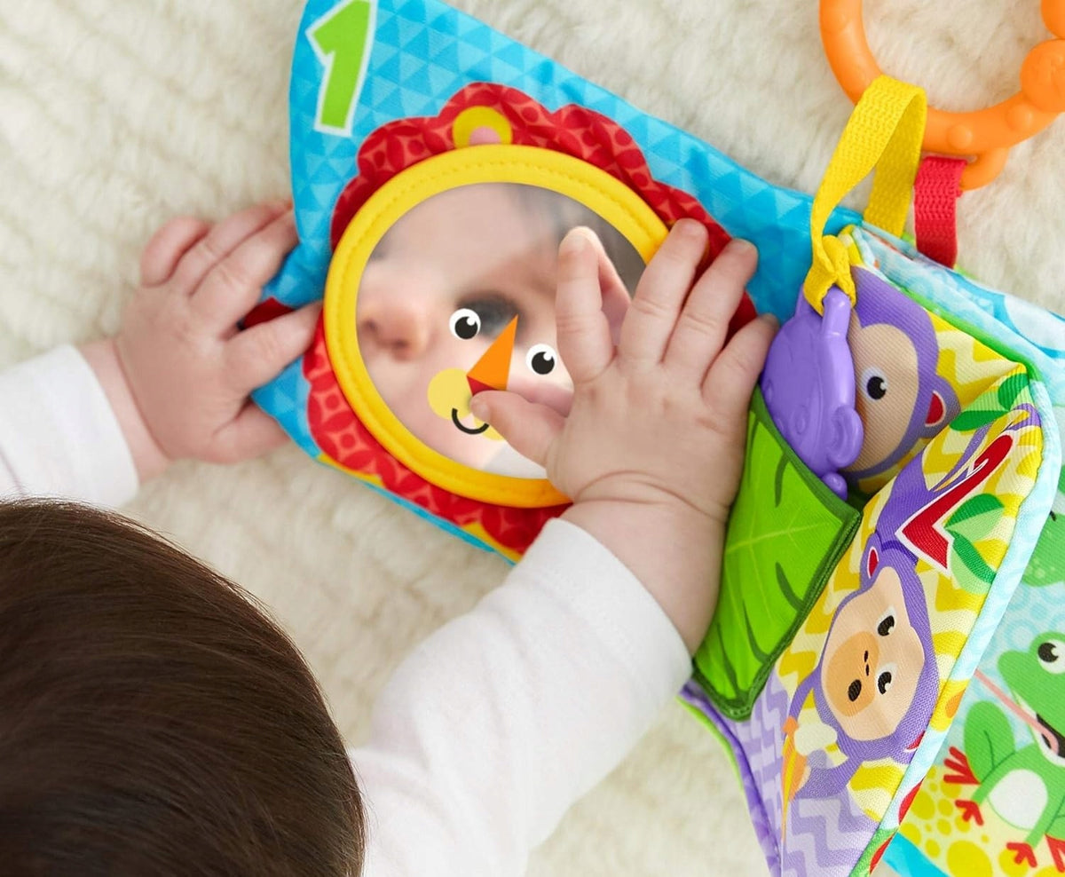 FISHER-PRICE FGJ40 książeczka sensoryczna aktywizująca ZAWIESZKA