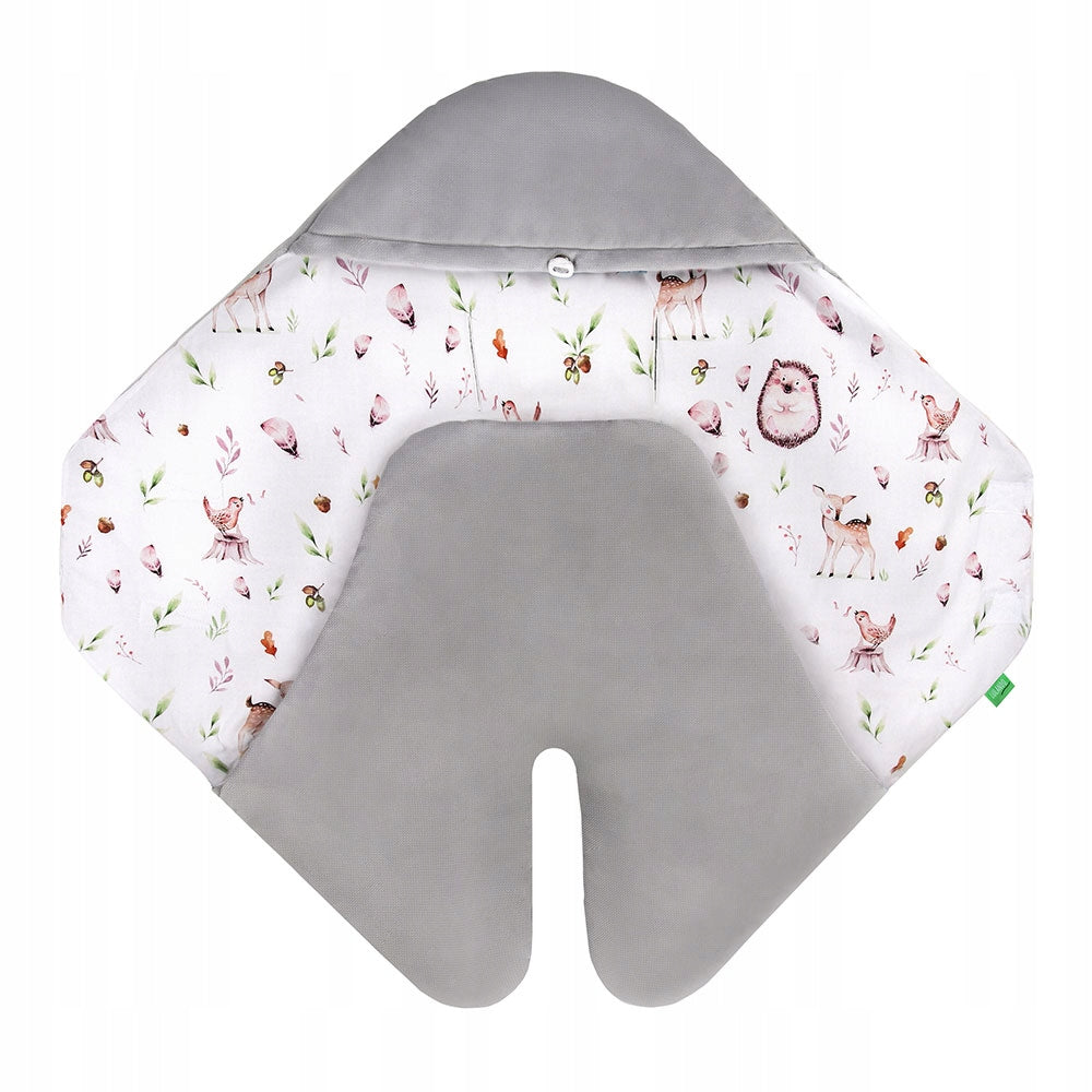 LULANDO doppelseitige Babyschale-Decke 90x80 cm