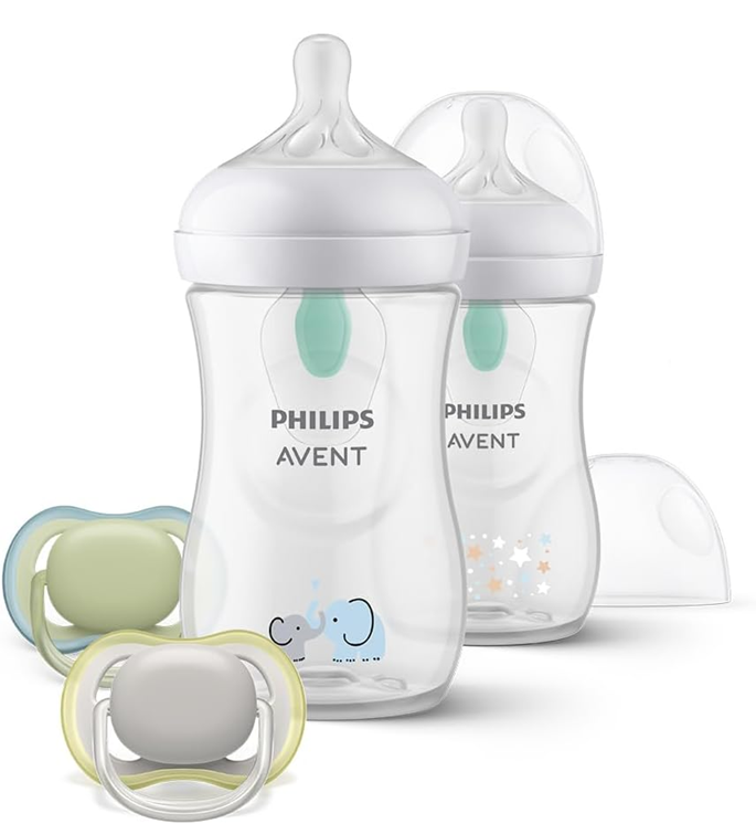 PHILIPS AVENT Natural RESPONSE AIRFREE VENT zestaw butelka 260ml x2 + smoczek