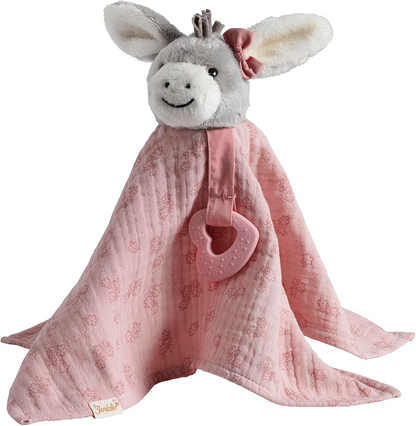 STERNTALER doudou peluche avec hochet et anneau de dentition ÂNE EMMI