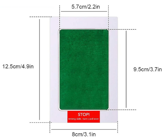 OUTUS 6 coussins et 12 feuilles pour empreintes de mains et de pieds 8 x 12,5 cm