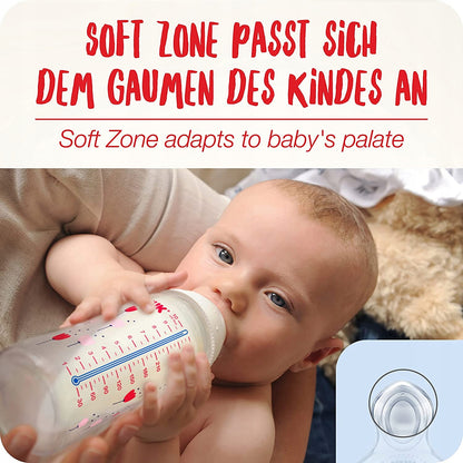 NUK NIGHT zestaw butelek 2x 300 ml KONTROLA TEMP.