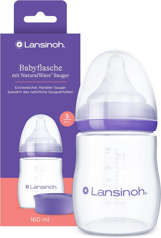 LANSINOH biberon 160 ml tétine S