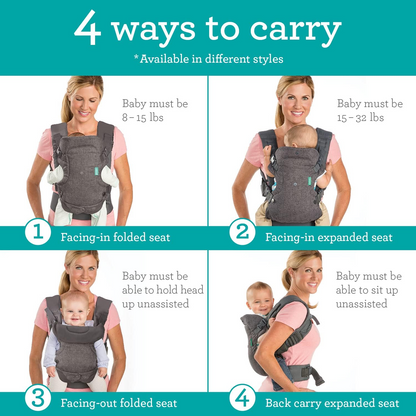 INFANTINO Flip 4w1 nosidełko ergonomiczne 3-14,5kg
